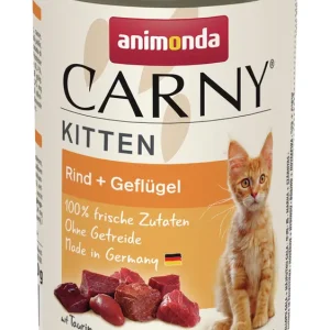 Bestpreis Animonda Carny Kitten Geflügel und Rind 400 Gramm Katzennassfutter